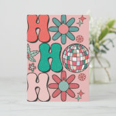 レトロヴィンテージクリスマスホホホホホポットファミリー シーズンカード (スタンド正面)