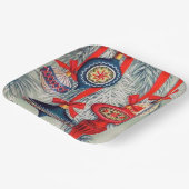 レトロヴィンテージクリスマスホリディバルブ ペーパープレート (傾斜あり)