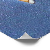 レトロヴィンテージクリスマスホリデイのレディーポスター ポスター (角)