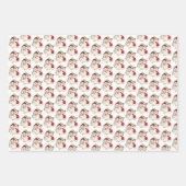 レトロヴィンテージクリスマスホリデイ ラッピングペーパーシート (正面2)