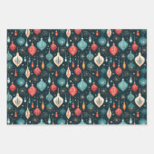 レトロヴィンテージクリスマスホリデイ ラッピングペーパーシート (正面2)