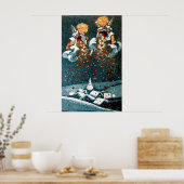 レトロヴィンテージクリスマスホリデーエンジェルズポスター ポスター (キッチン)