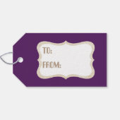 レトロヴィンテージクリスマスホリデーキャットネームタグ追加 ギフトタグ (裏面横)