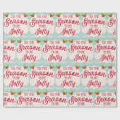 レトロヴィンテージクリスマスラッピング紙 ラッピングペーパー (フラット)