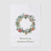 レトロヴィンテージクリスマスリース&オーナメントカスタム 薄葉紙 (正面)