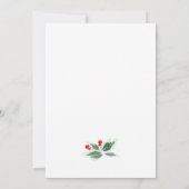 レトロヴィンテージクリスマスレッドトラックホリデーパーティー 招待状 (裏面)