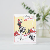 レトロヴィンテージクリスマスレディにメッシーカードを追加 シーズンカード (スタンド正面)