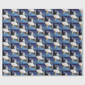 レトロヴィンテージクリスマスレディパーティーラップ ラッピングペーパー (フラット)