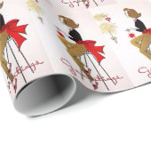 レトロヴィンテージクリスマスレディパーティー ラッピングペーパー (ロールコーナー)