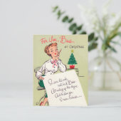 レトロヴィンテージクリスマスレディボス追加メッセージカード シーズンカード (スタンド正面)