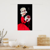 レトロヴィンテージクリスマスレディーホリデーポスター ポスター (キッチン)