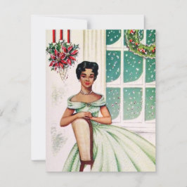 レトロヴィンテージクリスマスレディ追加メッセージカード シーズンカード