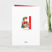 レトロヴィンテージクリスマスレディ追加メッセージカード シーズンカード (裏面)