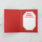 レトロヴィンテージクリスマスレディ追加メッセージカード シーズンカード (内部)