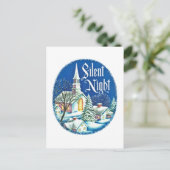 レトロヴィンテージクリスマス教会 シーズンポストカード (スタンド正面)