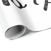 レトロヴィンテージクリスマス格言サンタホホホホ ラッピングペーパー (ロールコーナー)