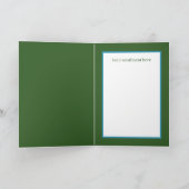 レトロヴィンテージクリスマス猫好き気持ち カード (内部)