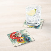 レトロヴィンテージクリスマス球根パーティーコースター ペーパーコースター (インサイチュ)