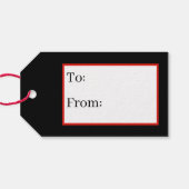 レトロヴィンテージクリスマス雪だるまホリデイ ギフトタグ (裏面横)