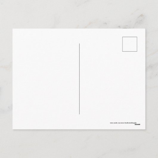 レトロヴィンテージクリスマス雪だるまホリデイ シーズンポストカード (裏面)