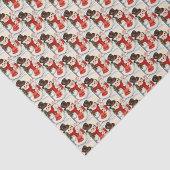 レトロヴィンテージクリスマス雪だるまホリデイ 薄葉紙 (詳細)