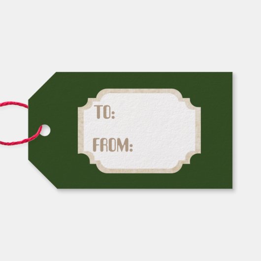 レトロヴィンテージクリスマス雪だるま名の追加ラベル ギフトタグ (裏面横)