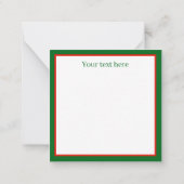 レトロヴィンテージクリスマス雪だるま追加文字 ノートカード (裏面)