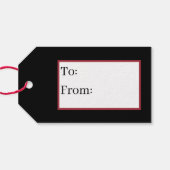 レトロヴィンテージクリスマス雪だるま ギフトタグ (裏面横)