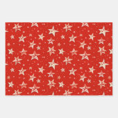 レトロヴィンテージクリスマス「サンタのビッグデー」 ラッピングペーパーシート (正面2)