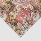 レトロヴィンテージクリスマス：ピンクコラージュ 薄葉紙 (詳細)