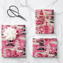 レトロヴィンテージクリスマス： 1950年代ピンククリスマス