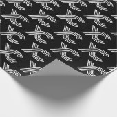 レトロヴィンテージクロスカントリーギフトXCランニングロゴ ラッピングペーパー (角)