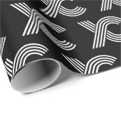 レトロヴィンテージクロスカントリーギフトXCランニングロゴ ラッピングペーパー (ロールコーナー)