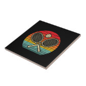 レトロヴィンテージクロステニスラケット – スポーツ愛好家 タイル (側面)