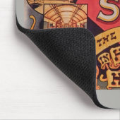 レトロヴィンテージグラスゴー市地下鉄ポスターグラスゴー マウスパッド (コーナー)