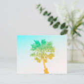 レトロヴィンテージグラデーションロサンゼルスポストカード ポストカード (スタンド正面)