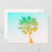 レトロヴィンテージグラデーションロサンゼルスポストカード ポストカード (正面/裏面)