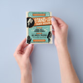 レトロヴィンテージグランジスタンドアップコメディショー チラシ (手)