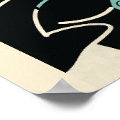 レトロヴィンテージグランジスタンドアップコメディショー ポスター (角)