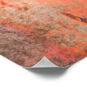 レトロヴィンテージグランジtextureabstract, art, home de ポスター (角)