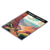 レトロヴィンテージグランドキャニオンナショナルパークアリゾナ ノートブック (左側)