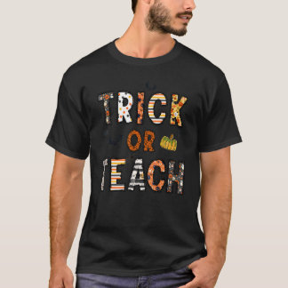 レトロヴィンテージグルービトリックまたは教えハロウィンテアック Tシャツ