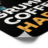 レトロヴィンテージグンピーコーヒーハリス ポスター (角)