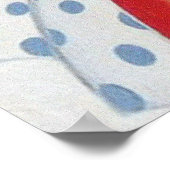 レトロヴィンテージケーキレディーコートのポスター ポスター (角)