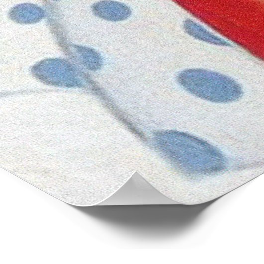 レトロヴィンテージケーキレディーコートのポスター ポスター (角)