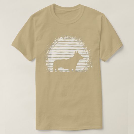 レトロヴィンテージコルギギフトCorgi愛好家のための，ドッグロー Tシャツ (デザイン正面)