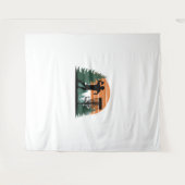 レトロヴィンテージゴルフディ遊スク タペストリー (正面(横))