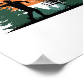 レトロヴィンテージゴルフディ遊スク ポスター (角)