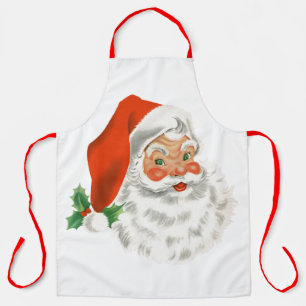 レトロヴィンテージサすてきンタクロースクリスマス エプロン