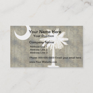 レトロヴィンテージサウスカロライナフラグ 名刺